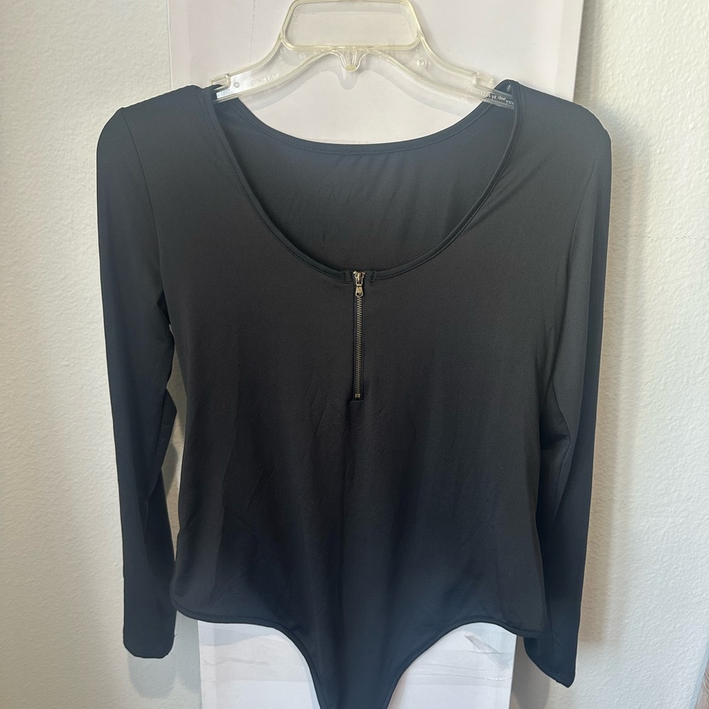 Black Long Sleeve Bodysuit